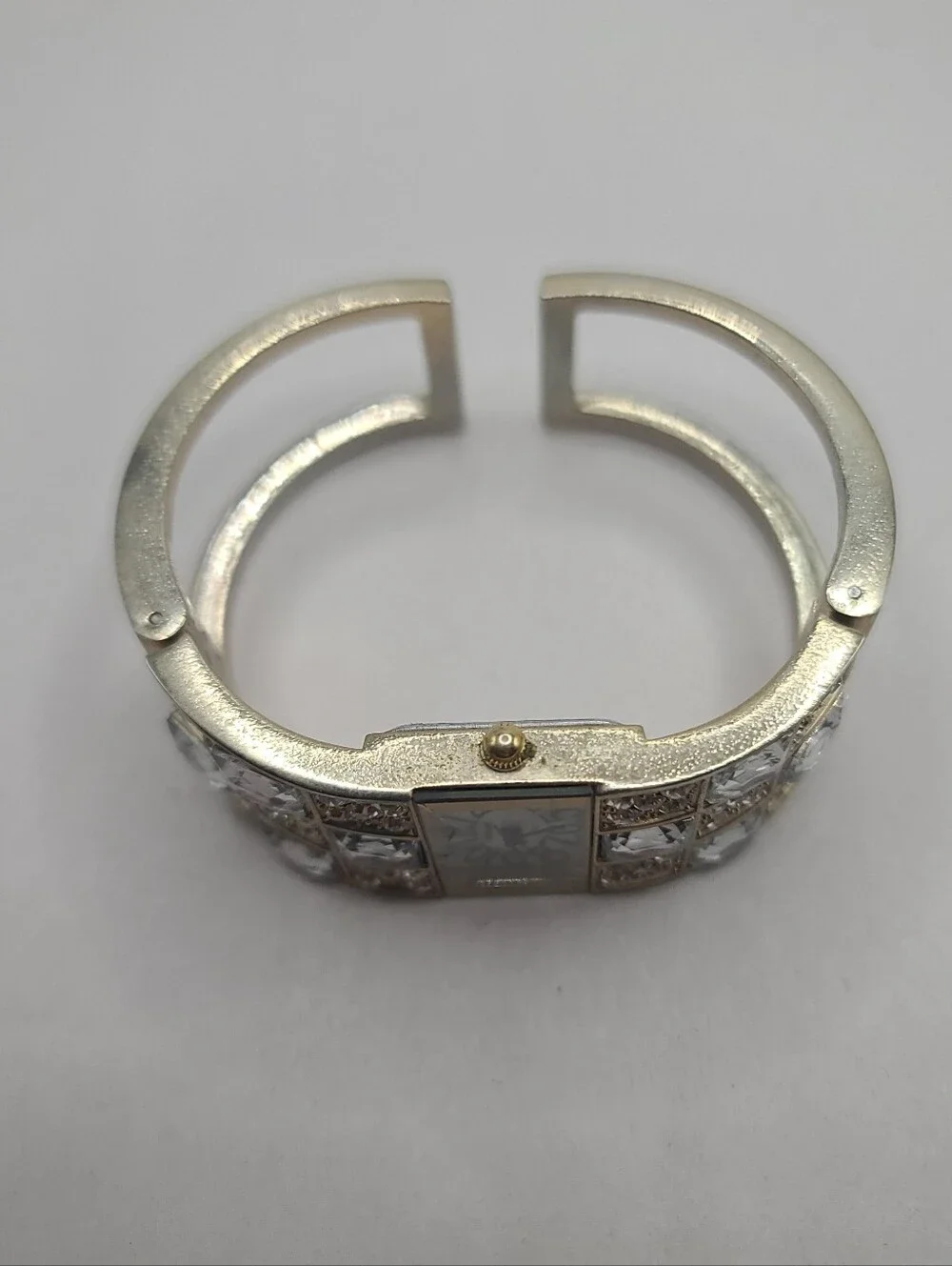 Women's Rhinestone Blingy Cuff Bracelet Watch - Picture 2 of 5